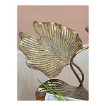 Столик приставной с тремя столешницами Тропические листья Tropical Forest gold варинант исполнения - 6 | Loft Concept в Сочи