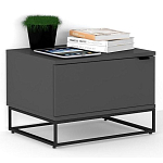 Тумба прикроватная цвета графит с ящиками Strict Lines варинант исполнения - 2 | Loft Concept в Сочи