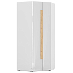 Шкаф угловой с белым глянцевым фасадом Grace of Furniture варинант исполнения - 1 | Loft Concept в Сочи