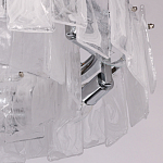 Люстра круглая с подвесными прямоугольными пластинами из стекла Glacier Panels варинант исполнения - 8 | Loft Concept в Сочи