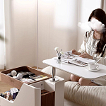 Журнальный столик передвижной с подъемной столешницей Table Trolley варинант исполнения - 3 | Loft Concept в Сочи