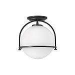 Потолочный светильник с плафоном в форме белого матового шара Hinkley варинант исполнения - 1 | Loft Concept в Сочи