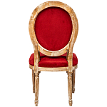 Стул из натурального бука красное с цветным принтом Impressionism in Color варинант исполнения - 2 | Loft Concept в Сочи