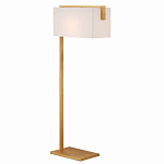 Торшер с прямоугольным абажуром на золотом металлическом каркасе Rectangular Plane  варинант исполнения - 1 | Loft Concept в Сочи