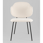 Стул Bellamy букле молочный варинант исполнения - 4 | Loft Concept в Сочи