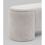 Банкетка Taks букле светло-серый варинант исполнения - 2 | Loft Concept в Сочи