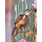 Ваза с птицами и цветами из фарфора с бронзовыми элементами Garden of Eden варинант исполнения - 6 | Loft Concept в Сочи