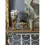 Чаша с орнаментом на бронзовых ножках в виде ангелов Eden Garden варинант исполнения - 9 | Loft Concept в Сочи