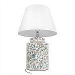 Настольная лампа цилиндрическая с цветочной росписью Lamp Flower Painting варинант исполнения - 4 | Loft Concept в Сочи