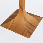 Настольная лампа со скошенным конусовидным абажуром и фигурной ножкой в цвете тик Accord Lighting варинант исполнения - 3 | Loft Concept в Сочи