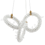 Фигурная люстра украшенная кристаллами из хрусталя Gilbertine Crystals Curly Ring Chandelier S варинант исполнения - 1 | Loft Concept в Сочи