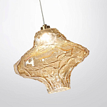 Подвесной светильник с плафоном из фактурного светло-янтарного стекла Light Ensemble варинант исполнения - 5 | Loft Concept в Сочи