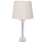 Настольная лампа с кремовым абажуром на фактурном стеклянном основании Source варинант исполнения - 1 | Loft Concept в Сочи