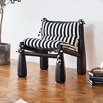 Кресло черно-белое со съемными подушками Celebrity варинант исполнения - 1 | Loft Concept в Сочи