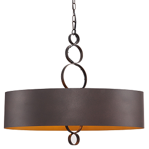 Золотисто-коричневая люстра Saturn 6 ламп