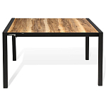 Стол обеденный раздвижной с прямоугольной столешницей на четырех черных ножках Blair варинант исполнения - 2 | Loft Concept в Сочи