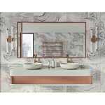 Бра с круглым основанием золотого цвета и двумя вертикальными плафонами Hex Scaffold варинант исполнения - 6 | Loft Concept в Сочи