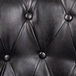 Кресло кожаное с мягкими подлокотниками на 4-х деревянных ножках Logan Leather Armchair black варинант исполнения - 5 | Loft Concept в Сочи