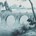 Обои ручная роспись Views of Italy Mare Verde варинант исполнения - 2 | Loft Concept в Сочи