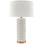 Настольная лампа покрытая лепестками белых цветов Fancy Calla Lily варинант исполнения - 2 | Loft Concept в Сочи