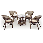 Комплект уличной мебели Sienna Dark Brown варинант исполнения - 1 | Loft Concept в Сочи