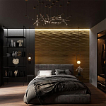 Гипсовая 3D панель с принтографией PM-02 варинант исполнения - 1 | Loft Concept в Сочи