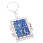 Зеркало брелок складное двухстороннее из натурального камня Лазурит Stone Mirrors варинант исполнения - 1 | Loft Concept в Сочи