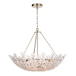 Люстра декорированная цветами из стекла Lightness of Flowers варинант исполнения - 1 | Loft Concept в Сочи