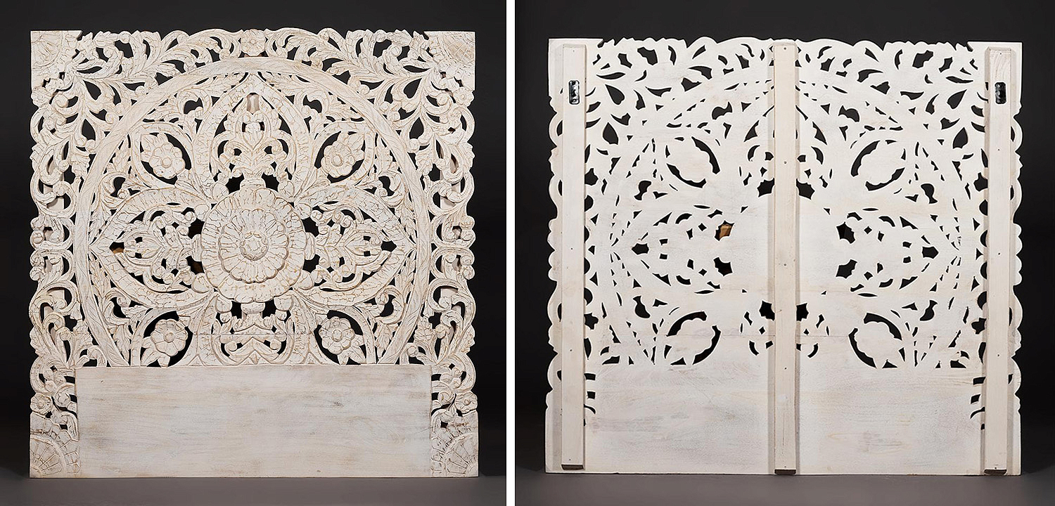 Изголовье-панно Indian antique white Headboard - Loft-Concept в Сочи