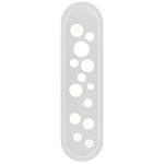 Бра белое овальной формы White Holes варинант исполнения - 2 | Loft Concept в Сочи