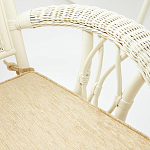 Комплект обеденный из ротанга Eloise grand white варинант исполнения - 7 | Loft Concept в Сочи