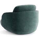 Полукруглое мягкое кресло Halle Green Armchair варинант исполнения - 5 | Loft Concept в Сочи