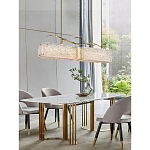 Люстра прямоугольная из фактурного стекла Chandelier Beam варинант исполнения - 4 | Loft Concept в Сочи