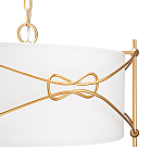 Люстра в форме цилиндра с белым тканевым абажуром Simple Knot варинант исполнения - 2 | Loft Concept в Сочи