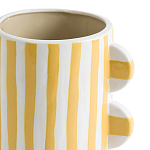 Ваза из фаянса Brighter than the Stars жёлтая полоска варинант исполнения - 2 | Loft Concept в Сочи