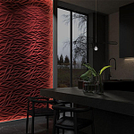 Гипсовая 3D панель с принтографией PM-40 варинант исполнения - 1 | Loft Concept в Сочи