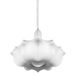 Подвесной светильник с белым фигурным абажуром и мягкими волнистыми краями Cloud Motion  варинант исполнения - 1 | Loft Concept в Сочи