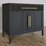 Буфет Primo с двумя ящиками и двумя фасадами Черный дуб варинант исполнения - 3 | Loft Concept в Сочи