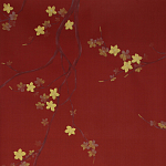 Обои ручная роспись Cherry Tree Special Colourway on Scarlet Lady dyed silk варинант исполнения - 1 | Loft Concept в Сочи