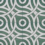 Дизайнерская плитка с узором Петли варинант исполнения - 1 | Loft Concept в Сочи