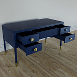 Письменный стол с 4-мя ящиками Elsa Dreams Blue варинант исполнения - 3 | Loft Concept в Сочи
