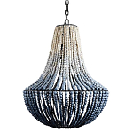 Люстра каплевидной формы украшенная круглыми бусинами Gradient Chandelier Blue White варинант исполнения - 2 | Loft Concept в Сочи