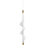 Люстра с белым скрученным плафоном Golden Swirl варинант исполнения - 1 | Loft Concept в Сочи