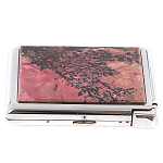 Портсигар с газовой зажигалкой из натурального камня Родонит Stone Cigarettes Cases варинант исполнения - 8 | Loft Concept в Сочи