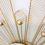 Часы настенные из металла в виде солнца с белым циферблатом Mirror Tower Clock варинант исполнения - 2 | Loft Concept в Сочи