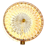 Бра с плафоном из рельефного стекла Peony Glass Bronze  варинант исполнения - 2 | Loft Concept в Сочи