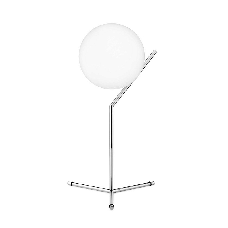 Настольная лампа Flos IC Lights T Chrome Хром Белый в Сочи | Loft Concept 