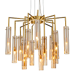 Люстра со стеклянными цилиндрическими плафонами Luminous Cylinders Amber варинант исполнения - 1 | Loft Concept в Сочи