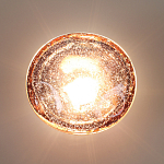 Бра с круглым плафоном из прозрачного стекла с пузырьками воздуха Effervia  варинант исполнения - 6 | Loft Concept в Сочи