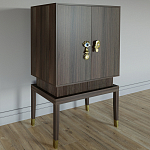 Кабинетный шкаф Elsa Dreams Walnut с 2-мя ящиками варинант исполнения - 6 | Loft Concept в Сочи